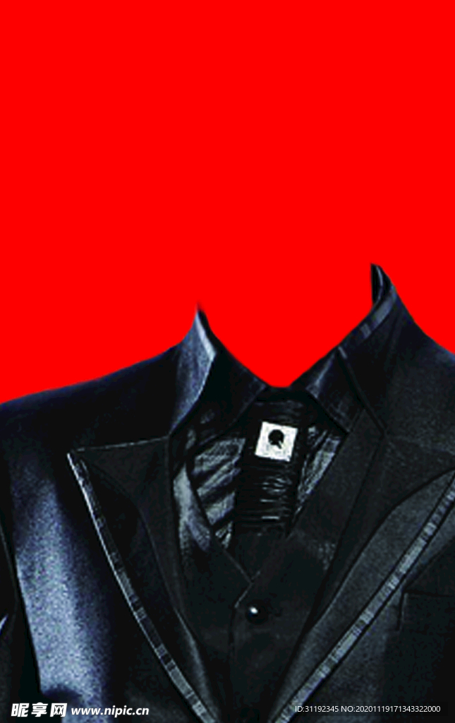 男士西装证件照