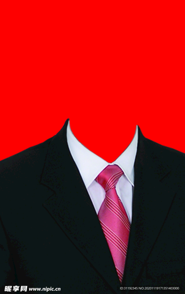 男士西装证件照