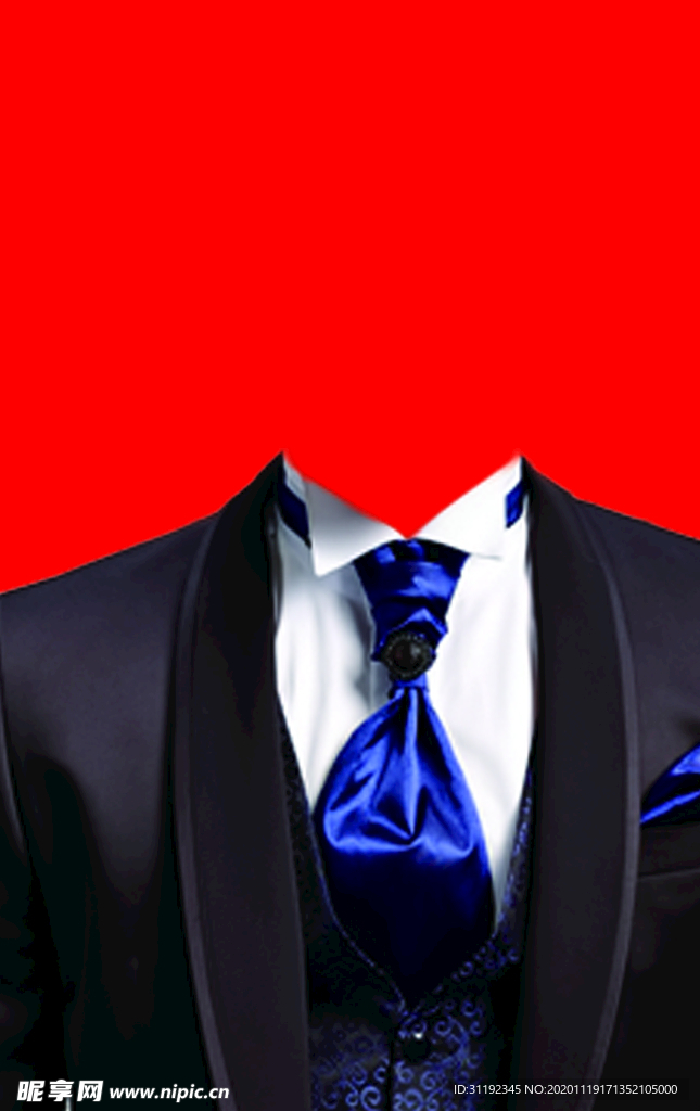 男士西装证件照