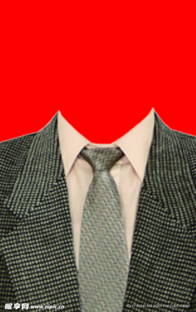 男士西装证件照