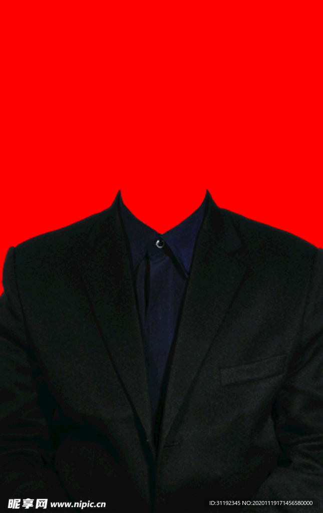 男士西装证件照