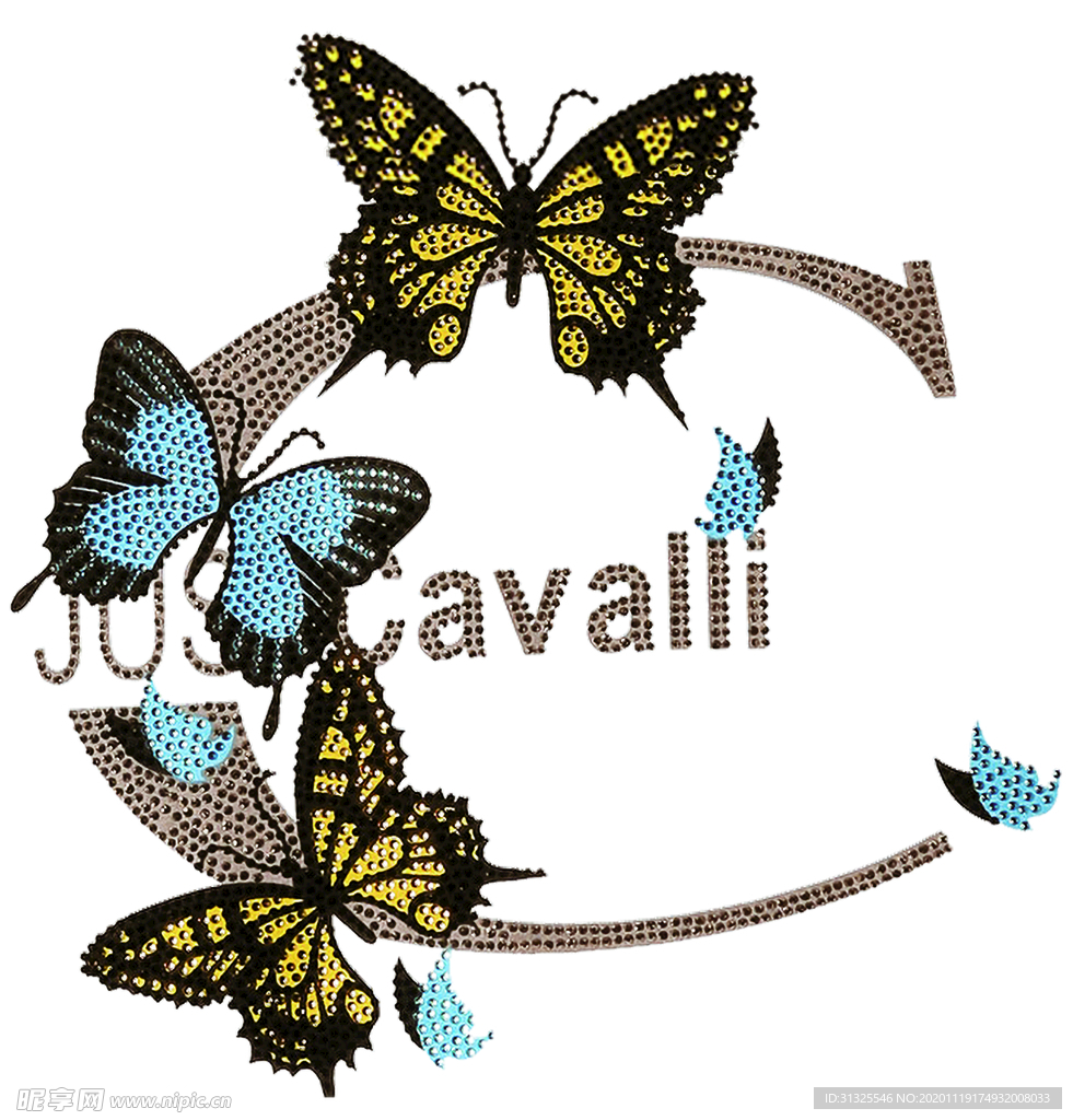 蝴蝶 裁片 印花 T恤