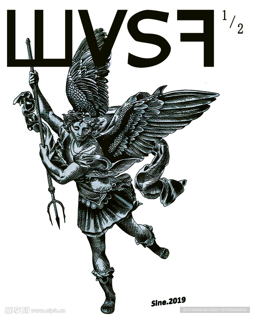 亚历山大 天使 T恤 裁片