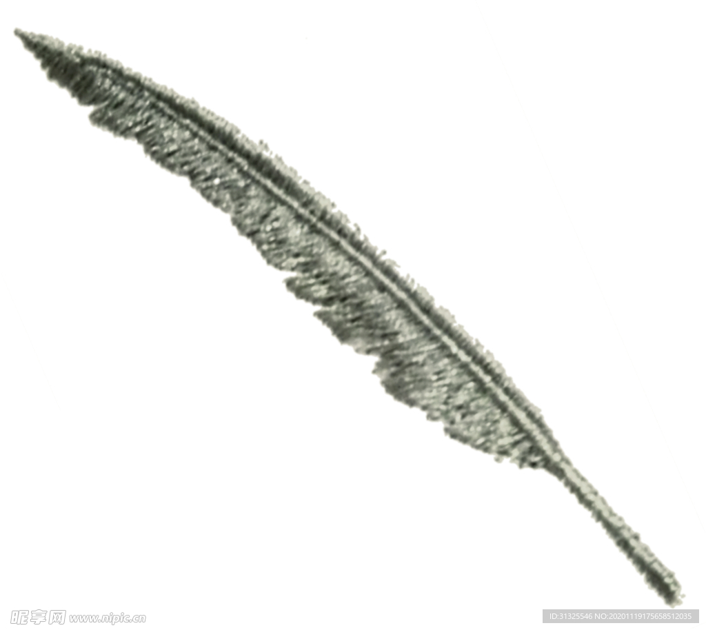 羽毛 裁片 印花 T恤