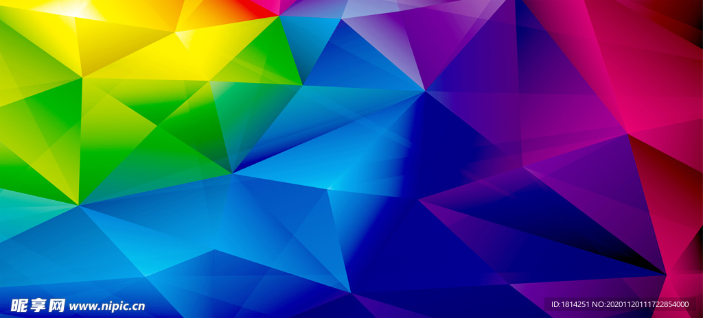 彩色渐变 彩色背景 晶格背景