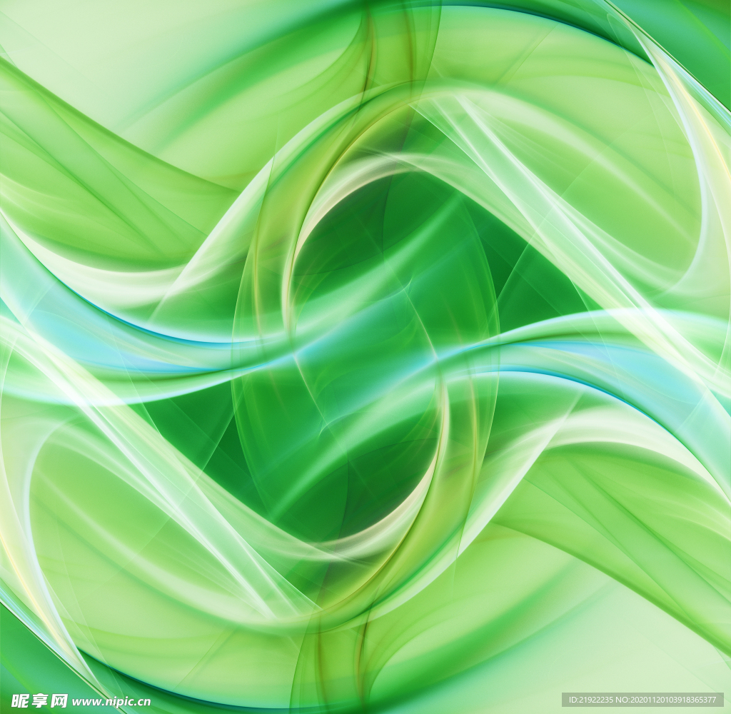 绿色流光背景