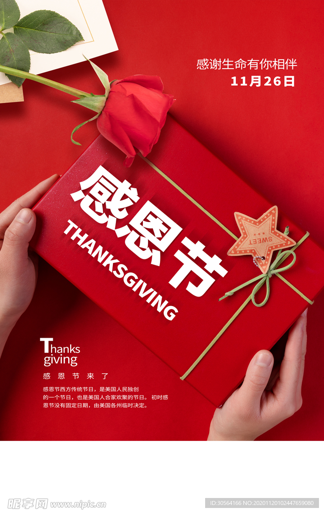 感恩节节日活动复古传统海报素材