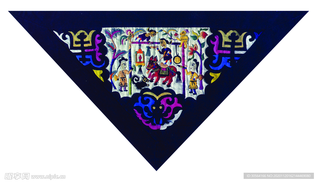 刺绣手工传统复古背景素材