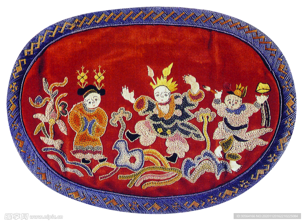 刺绣手工传统复古背景素材