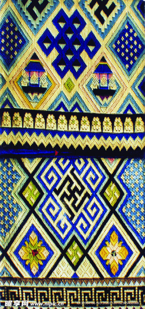 刺绣手工传统复古背景素材