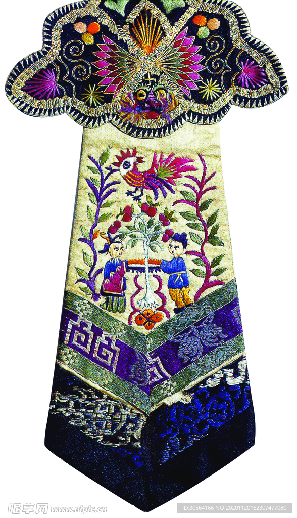 刺绣手工传统复古背景素材