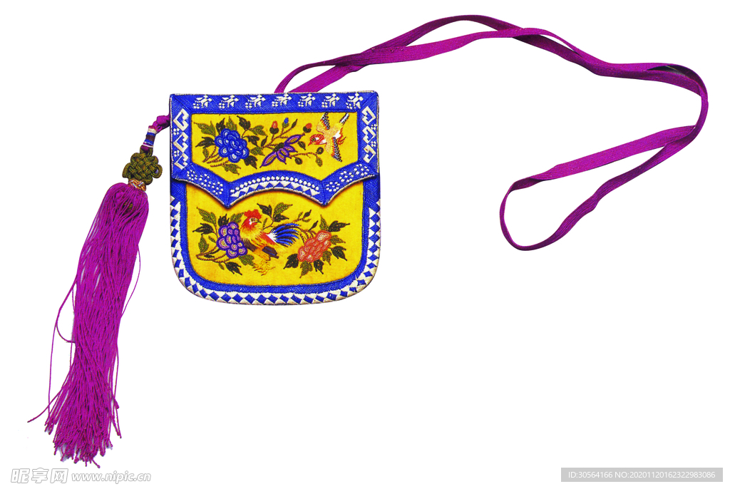 钱包香囊传统复古背景素材