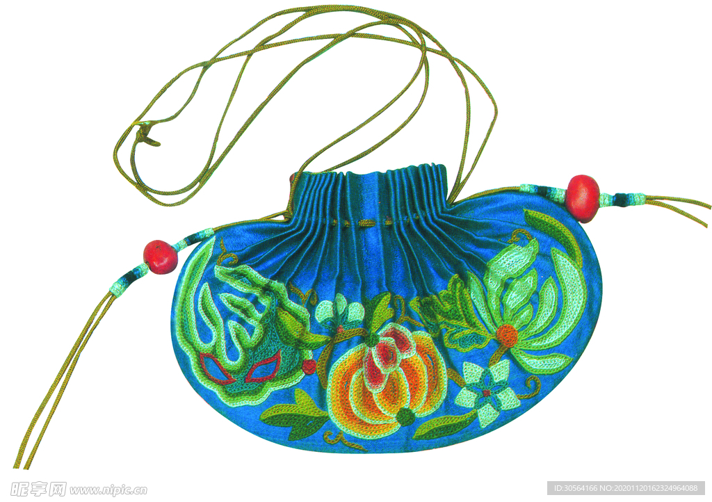 钱包香囊传统复古背景素材