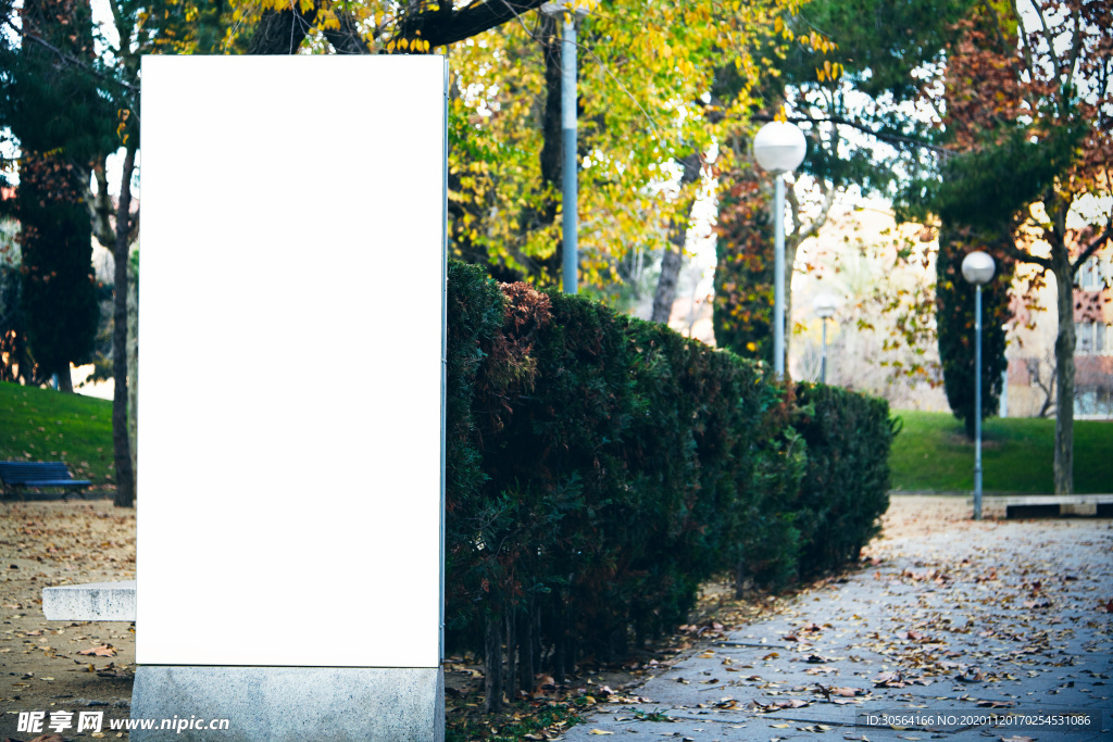 广告牌样机合成背景海报素材