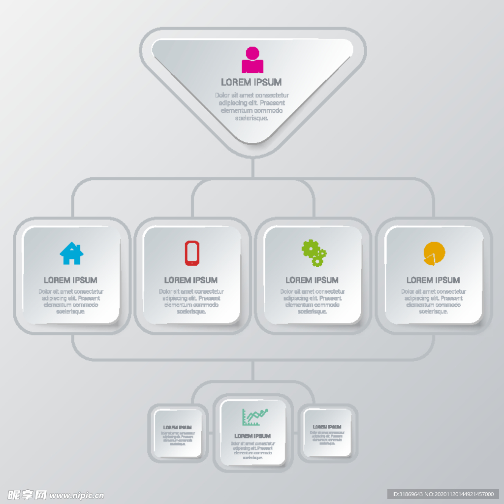 信息图模板 流程