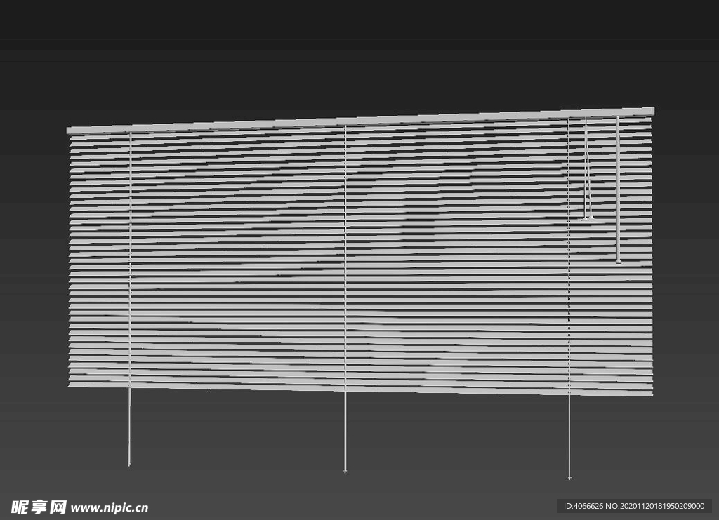百叶窗帘3d模型