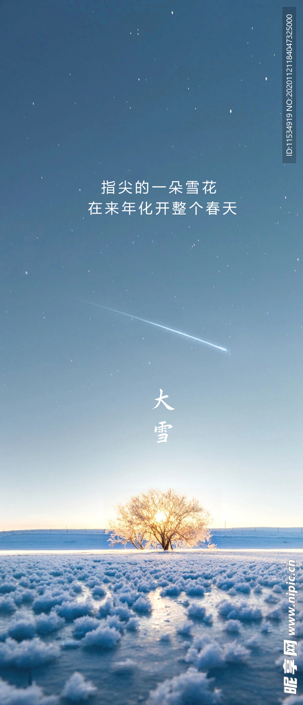 大雪节气海报
