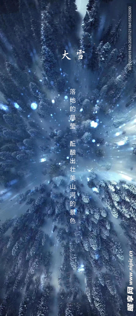 大雪节气海报