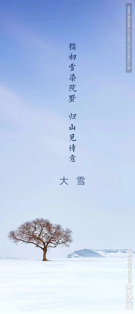大雪节气海报