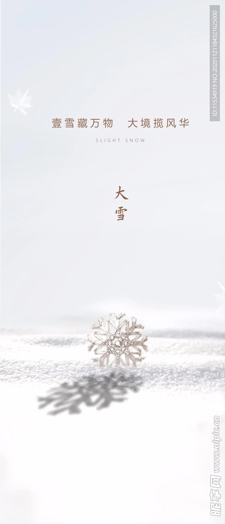 大雪节气海报