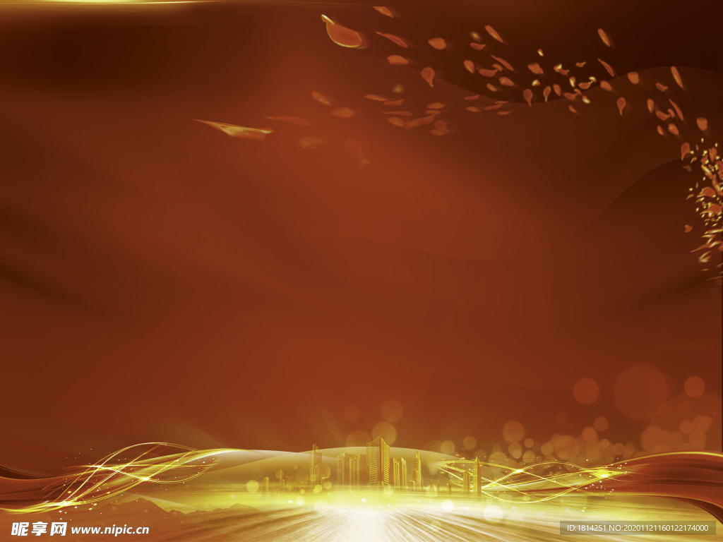 红色会议背景大气