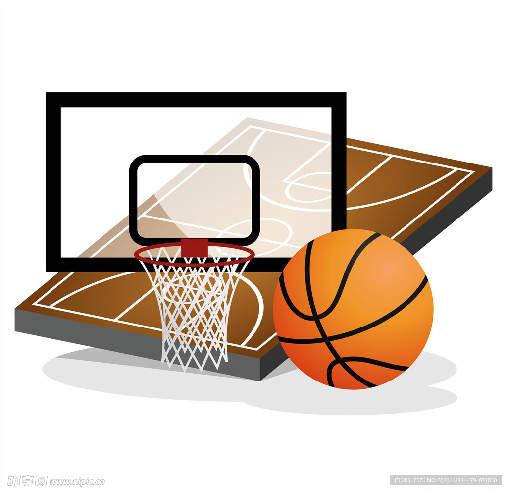 矢量篮球球场