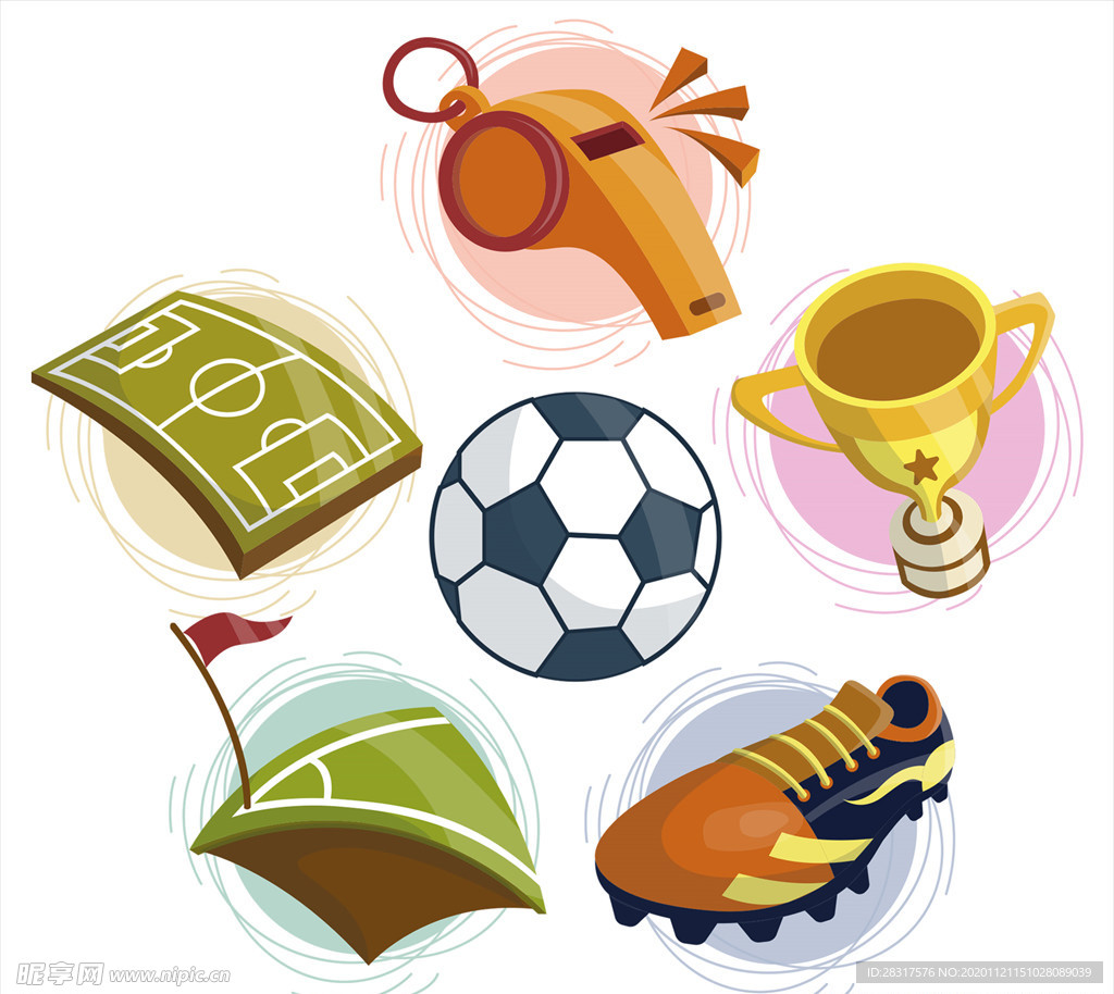 足球矢量元素