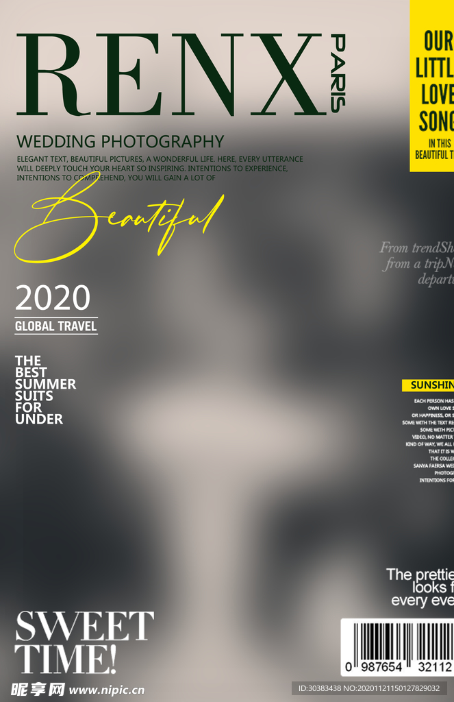 欧美时尚杂志封面设计