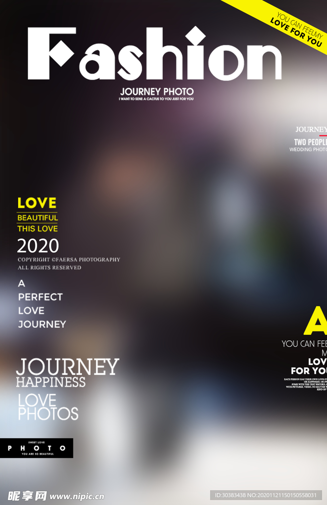 欧美时尚杂志封面设计