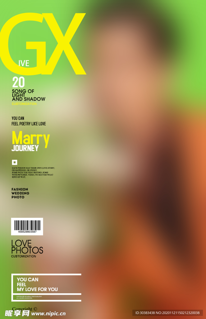 欧美时尚杂志封面设计