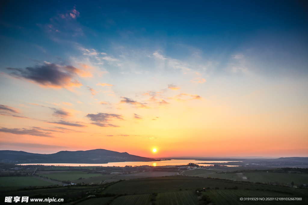 天空 落日 日出