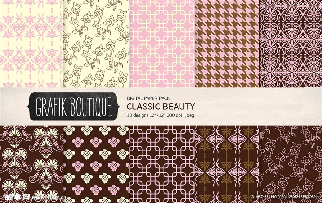 经典图案数字装饰