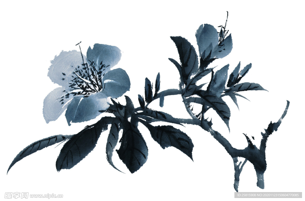 水墨花卉