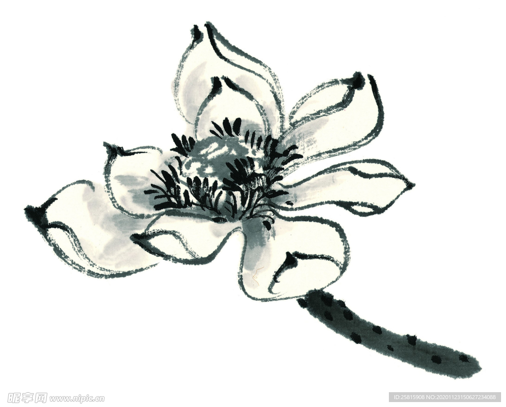 水墨花卉