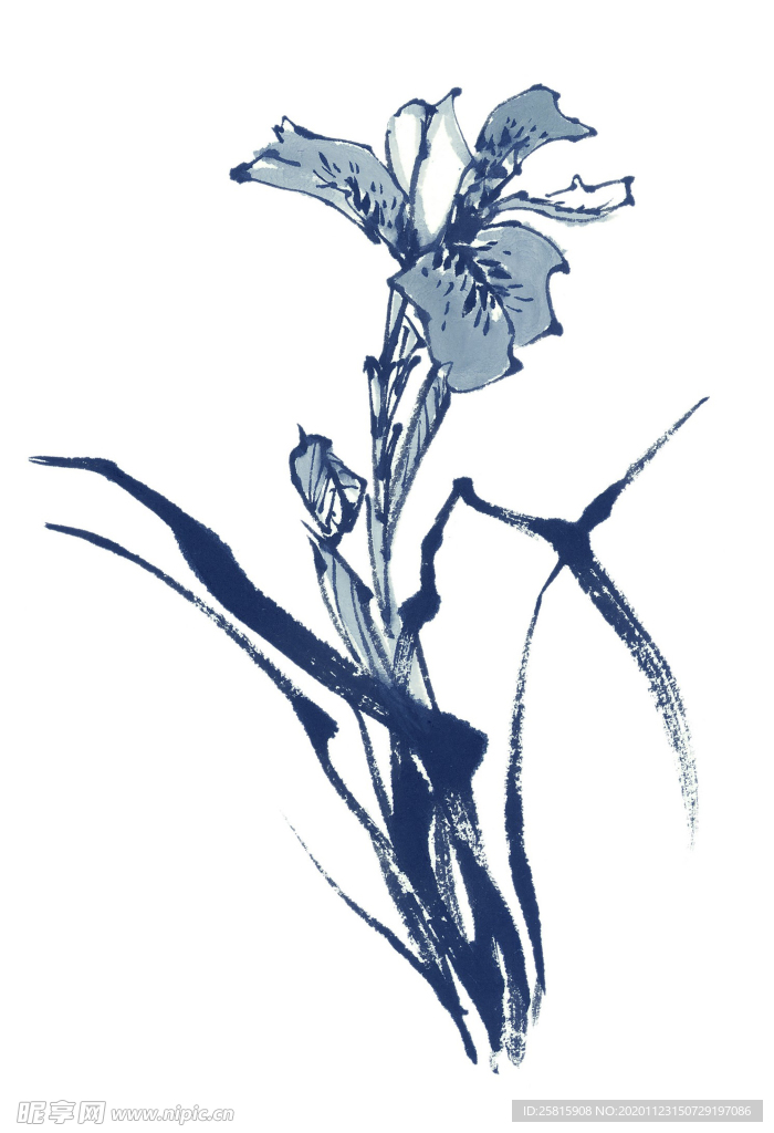 水墨花卉