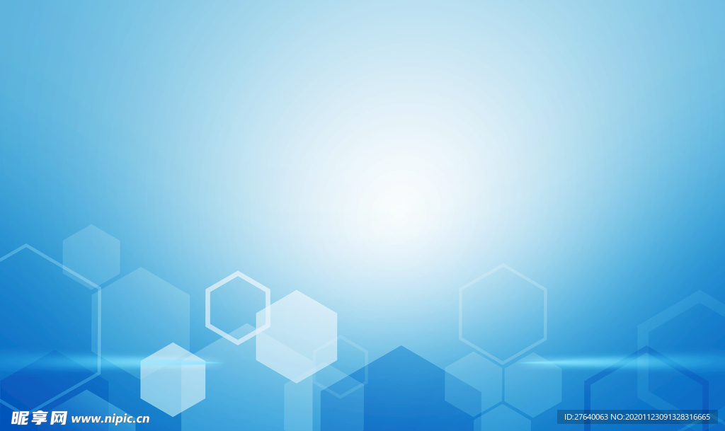 蓝色简约科技风几何背景