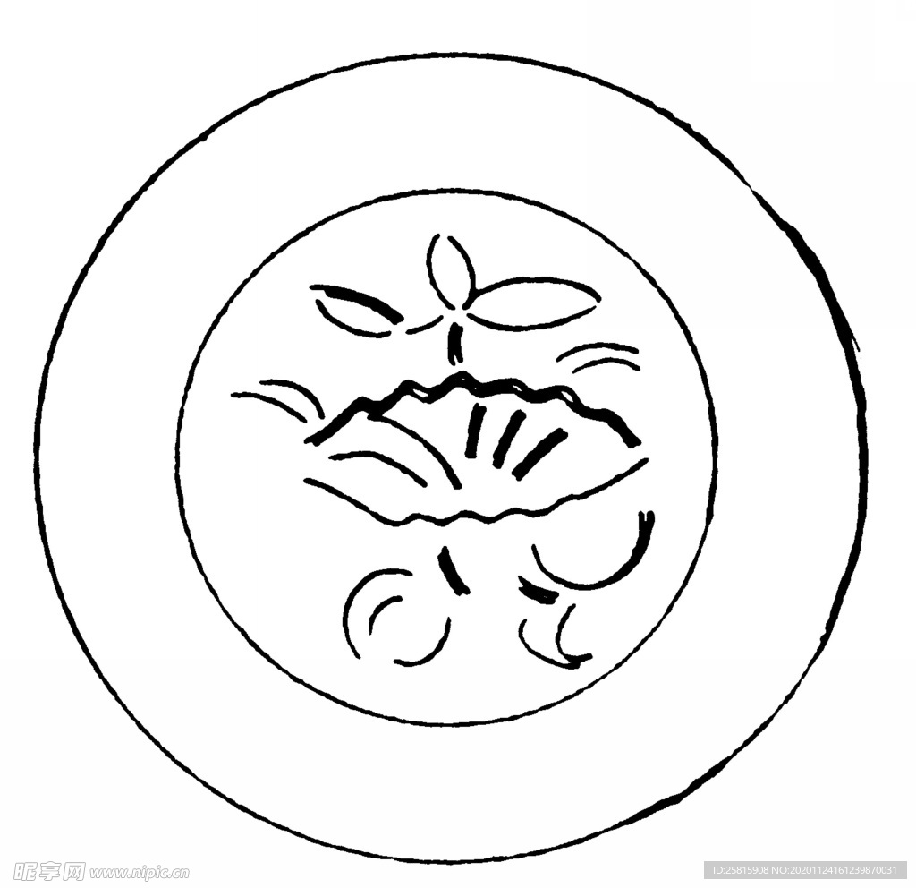 盘子花纹