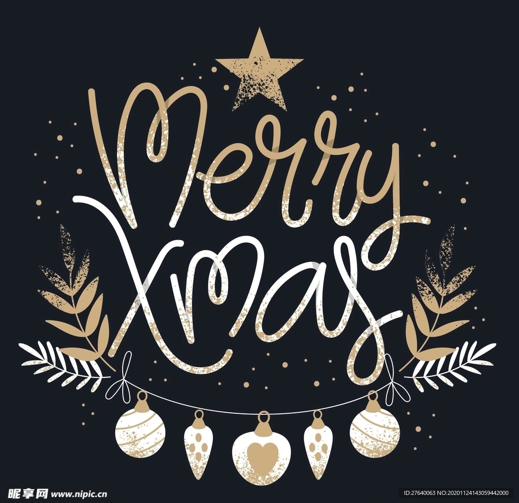 圣诞节字体特效图片