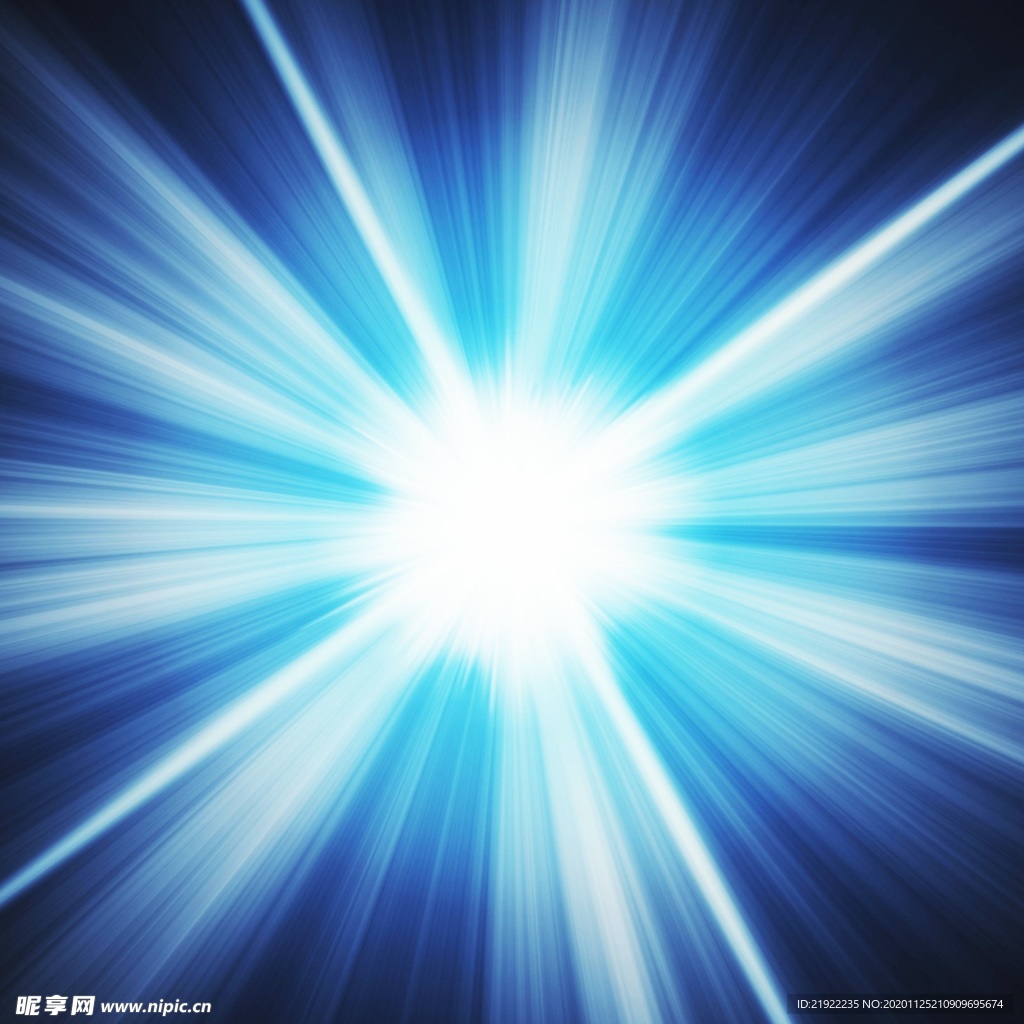 蓝白放射背景