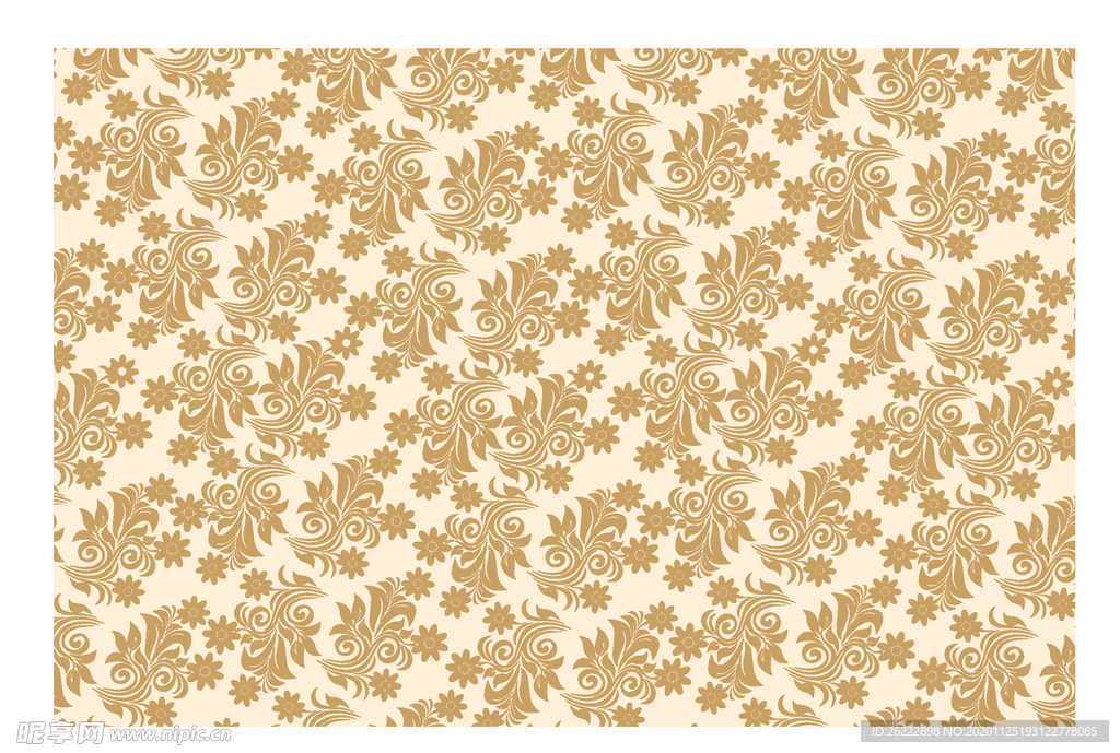 花布纹理墙纸图