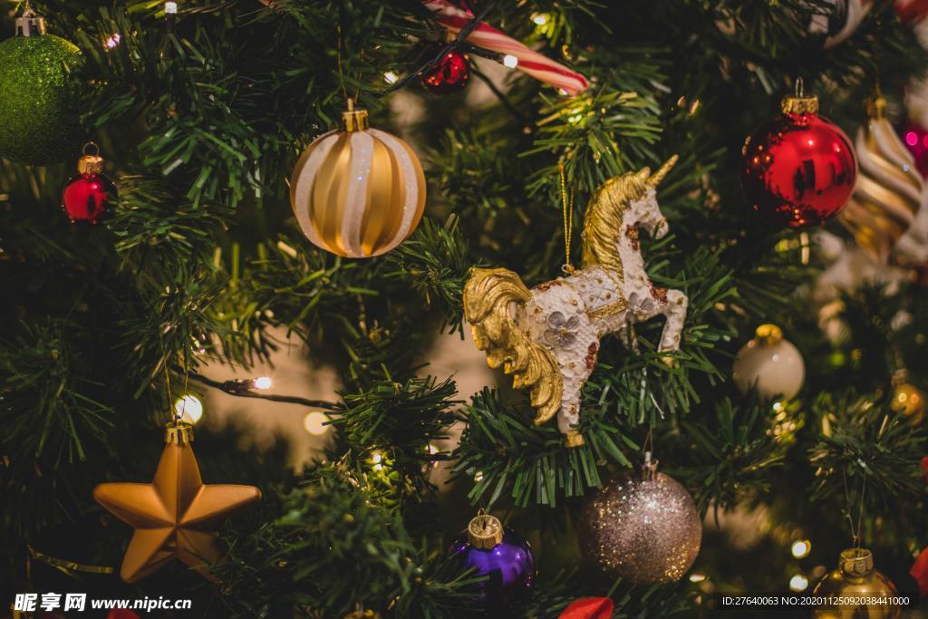 圣诞树 装饰 场景图片