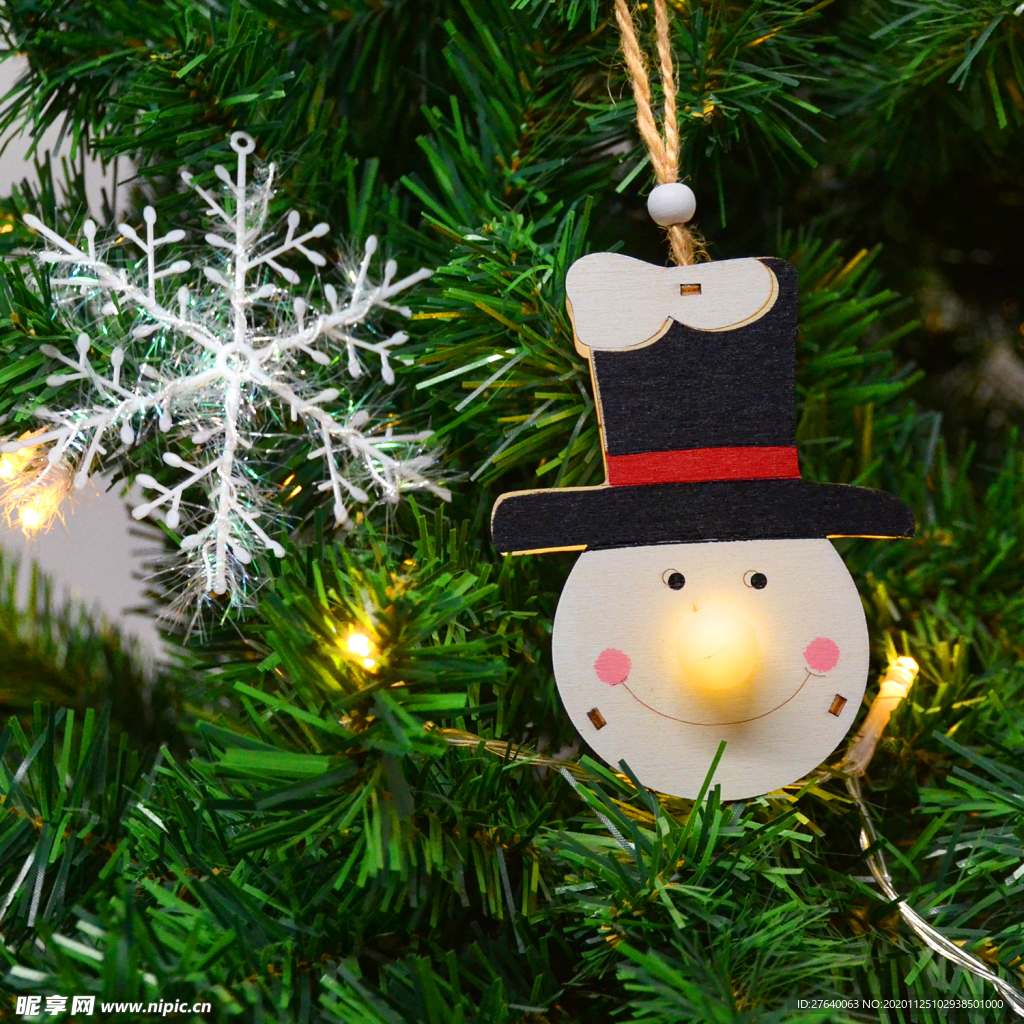 圣诞树挂饰 圣诞雪人