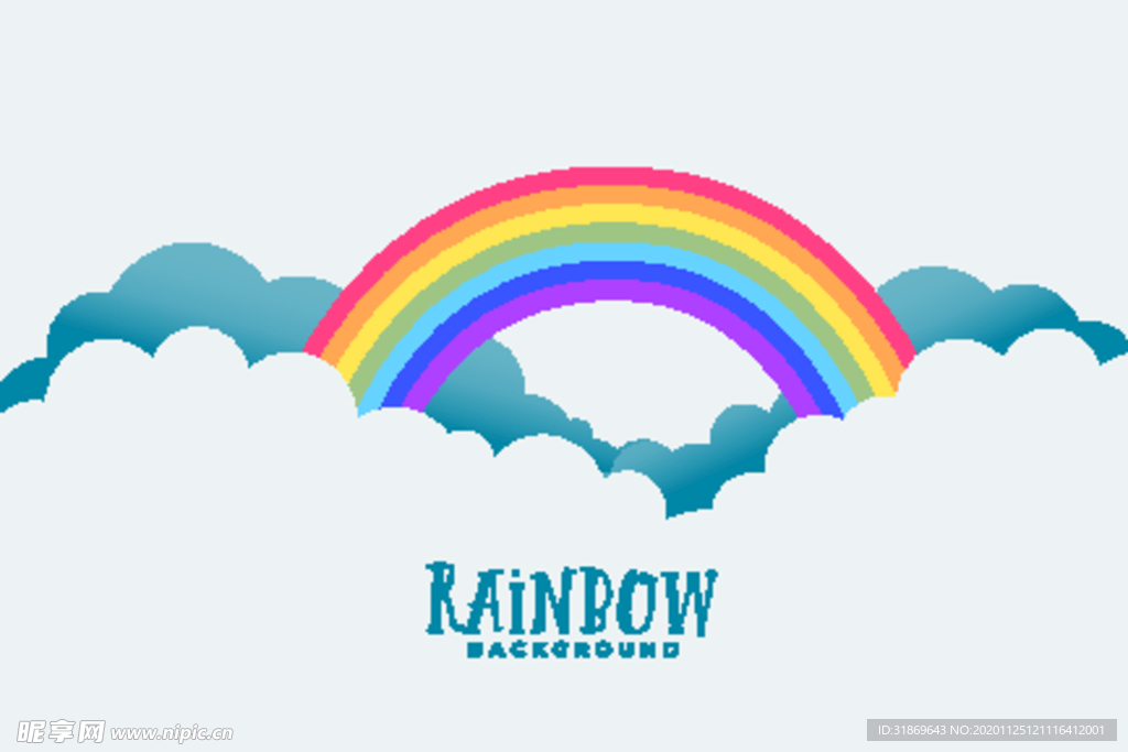 彩虹 彩色背景