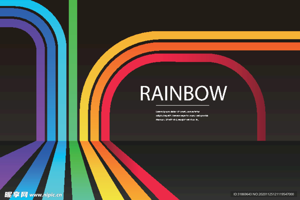 彩虹 彩色背景