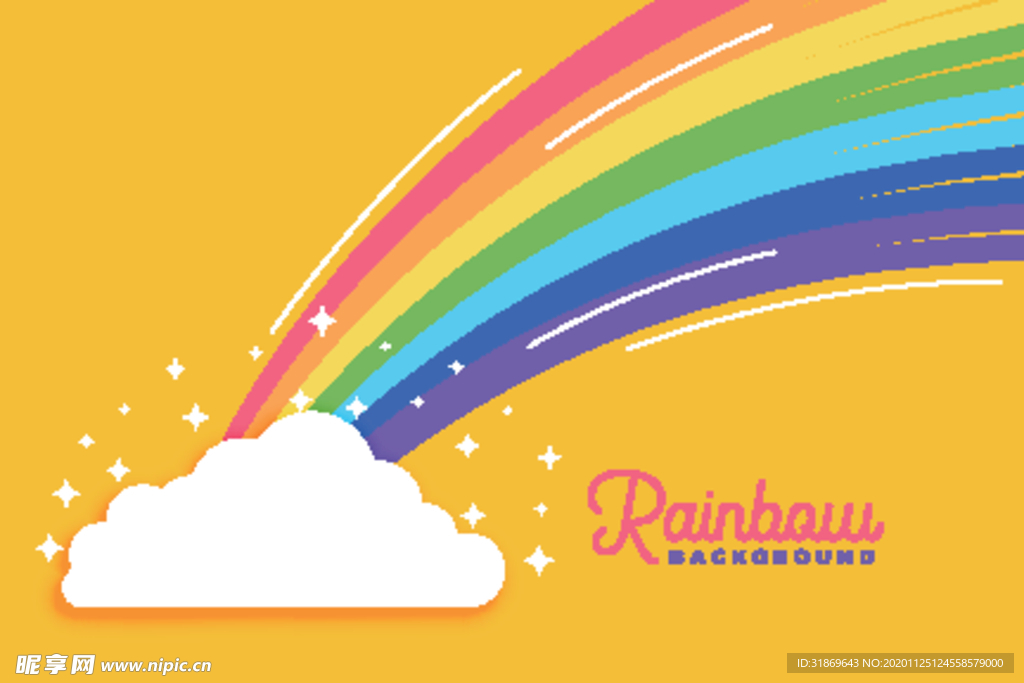 彩虹 彩色背景