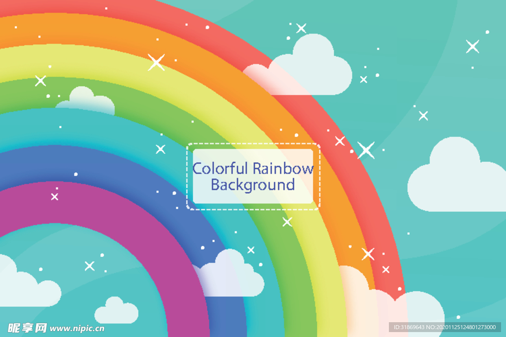 彩虹 彩色背景