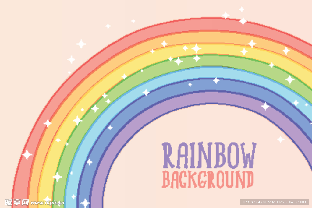 彩虹 彩色背景