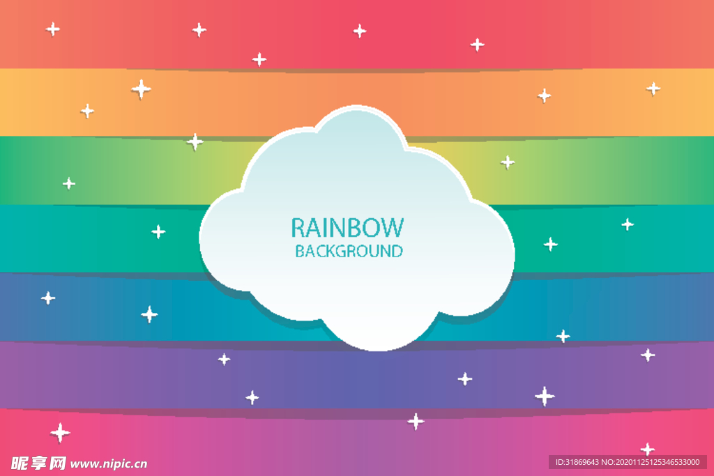 彩虹 彩色背景