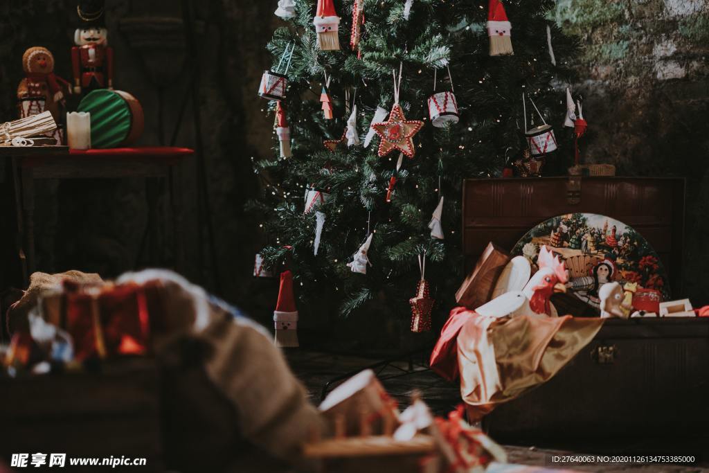 圣诞树 装饰 场景图片