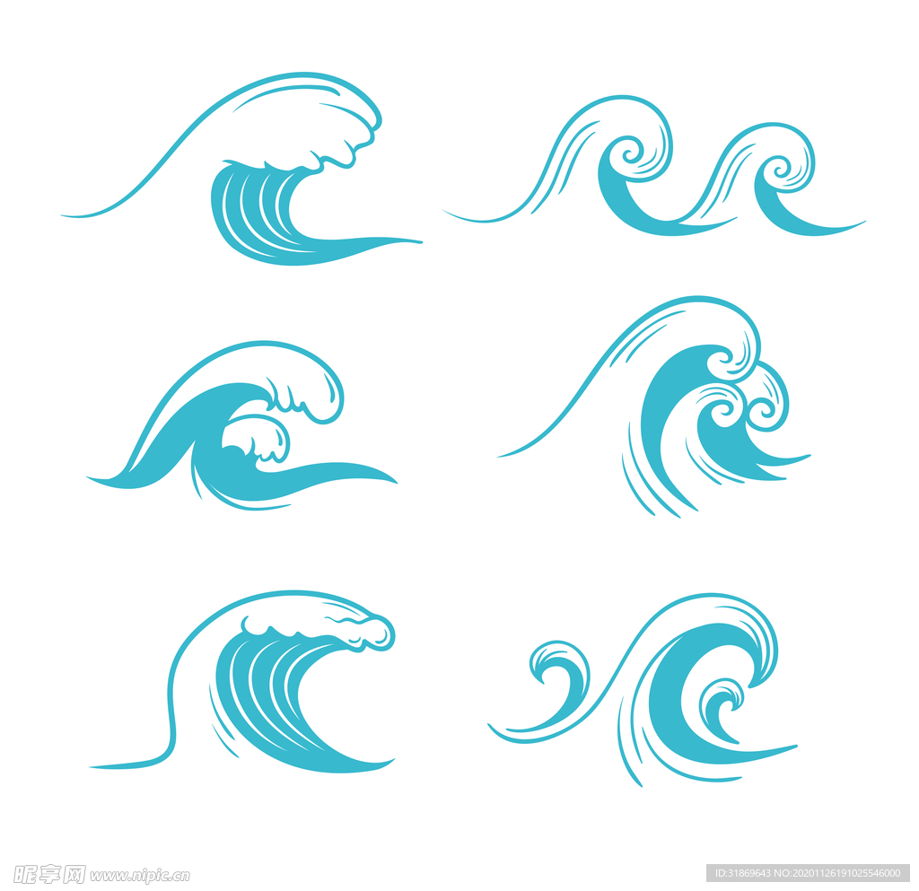 海浪 波浪 波纹